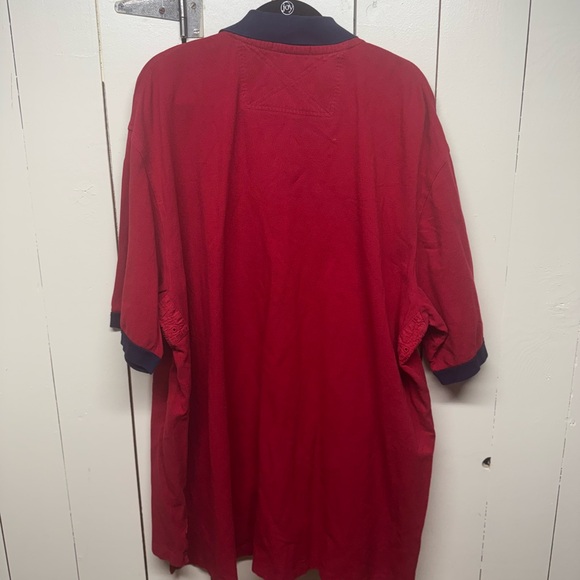 Vintage Polo Ralph Lauren Blue & Red Big Horse Chief Keef Polo Shirt 100% Cotton - Picture 5 of 5